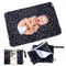 Flockthree Waterproof Baby Diaper Changing Pad with Storage Bag, Washable Wipeable Reusable Travel Mat, Cats
