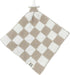L+L USA Checkered Baby Lovey Pacifier/Teether Holder 10"x10" - DreamSoft Plush Fluffy