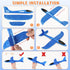 VCOSTORE 4 Pack Foam Airplanes, Foam Glider Plane 17.5" - Large Throwing Glider Airplane Toy for 3-12 Years Old
