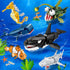 Sets,Ocean 8 9 10 KAZI Orca Toys Building Blocks,Deep Sea Creatures Building Toy Animal Toys for Kids Ages Plus,STEM