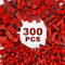 300 Pcs Classic Building Bricks - Red Bulk Bricks Compatible with Lego for Creative Building Block Toys