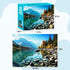 500 Piece Puzzle for Adults - Glacier Park Jigsaw Puzzles for Family Birthday Party