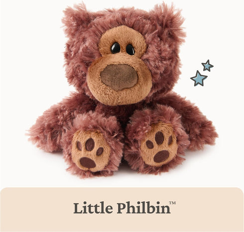 Philbin 1 7 GUND Teddy Bear, Little Stuffed Animals, Classic Plush Toys for Ages and Up, Chocolate Brown