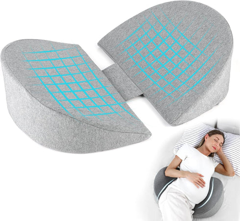 Pregnancy Pillows for Sleeping, Upgraded Memory Foam Maternity Pillow for Pregnant Women,