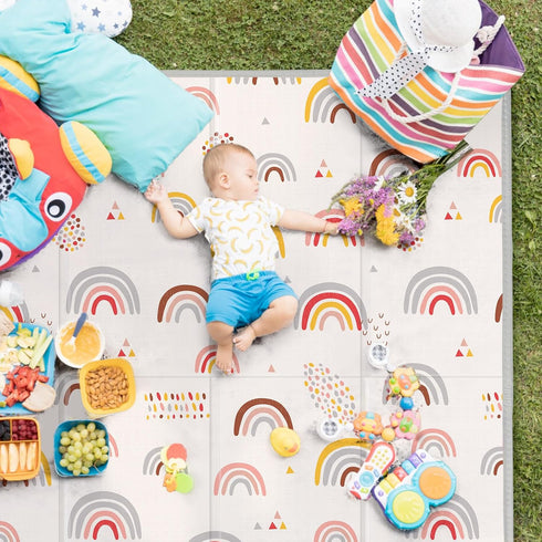 Mat,79"X71"Extra Tummy Baby Play Large Play Mat,Non-Toxic Time,Baby Play Mats for Floor,Waterproof,Baby Crawling