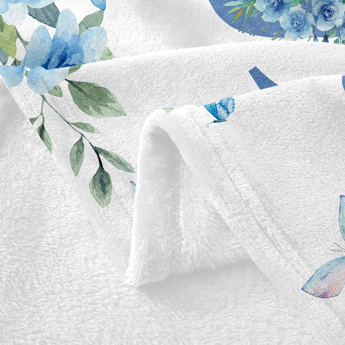 60"X80" Corissy Ships Next Day, Personalized Baby Blankets, Custom Baby Blanket with Name for Girls,Gift for Chrismas