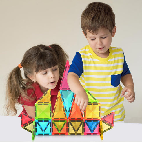 24pc Set 3 PTM24 PicassoTiles Magnetic Tile Mini Diamond Magnetic Building Blocks Travel Size STEM Educational