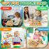 Zemobra Montessori Toys Busy Board Travel Toys for Toddlers Kids Wooden Magnetic Color and Number Maze Puzzle, Dinosaur