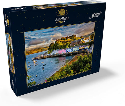 MyPuzzle View of Portree Before Sunset Isle of Skye Scotland - Premium 1000 Piece Jigsaw Puzzle for Adults