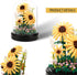 545 14+, Sunflower DIY Building Blocks Kit - PCS Botanical Flower Bouquet Micro Bricks for Adults and Ages Creative