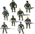 Guaishou 8 Pack Playset Action Figures Army Men Soldiers Toys Military Toy Realistic Accessories