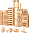 Wooden Building Blocks Set - 200-Piece Plank Block Construction Toys, STEM Educational