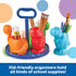 Learning Resources Create-a-Space Kiddy Center Dinos, 5 Pieces Kids Art Supplies Organizer, Storage Caddy for Crayons