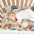 Pigsaly 27x39 Inch Crib Sheets Elephants Rabbits Tiger Vintage Circus Baby Sheet for Standard Crib Mattress Boys Girls