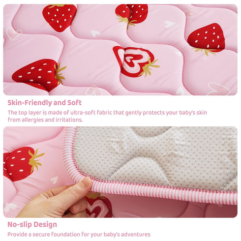 50" 50" Viviland Baby Play Mats for Floor, Thicken Cushioning Padding Foam Playmate for Baby and Toddlers Infants, x