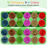 Matching Easter Dinosaurs Eggs for Toddlers, 12 pcs Color & Shape Puzzle Toy, Montessori Educational Gifts for Kids 2-4