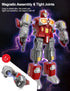 Transforming Toys - Dinosaur Robot Action Figures - Magnetic Assembling Robot Toys for Kids with Battle Guns