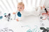 100% (52 28 inches) Rookie Humans Cotton Sateen Fitted Crib Sheet: Underwater Love. Modern Nursery, Use as a Photo
