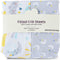Generic 2-Piece 100% Cotton Fitted Crib Sheets for Baby Star & Moon Print,