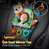 0-6-12-18 Lynncare Car Seat Toy, Baby Car Mirror Toy for Rear Facing, Travel Baby Activity Center with Hanging Engaging