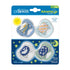 Symmetrical Bulb, 0-6m, 4 Pack Dr. Brown's Advantage Glow-in-The-Dark Baby Pacifier, Fully Soother with Soft Silicone