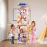 meiqidi 70In Stuffed Animal Storage Zoo Tower, Tall Stuffed Animal Holder Organizer with Wheels, Stuffy Plushies