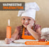 Set 31 Set 6+, PERLLI Kids Real Cooking for Cooking and Baking Pc. Gift for Junior Chef with Real Utensils, Case & Safe