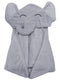 YOYOO Premium Baby Hooded Bath Towel - Viscose from Bamboo, Cute Grey Little Elephant, Newborn Essential