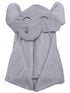 YOYOO Premium Baby Hooded Bath Towel - Viscose from Bamboo, Cute Grey Little Elephant, Newborn Essential