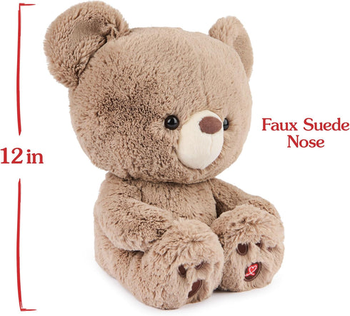 1 12 GUND Kai Teddy Bear Plush Toy, Premium Stuffed Animal for Ages and Up, Taupe
