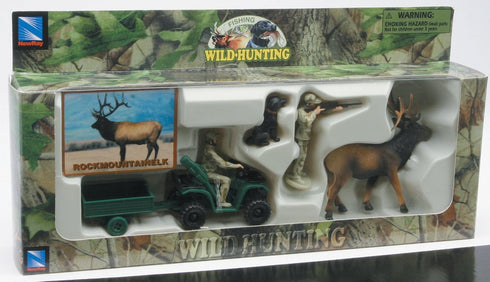 Wild Hunting Playset Assorted - You May Receive Walleye, Elk, Mallard, Antelope, Turkey, Moose, Deer, or Pheasant