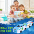 Hjhyqex 2-in-1 Transformation Dinosaur Car Toy - Magnetic Collision Robot Cars for Kids | Fun Collision Transformation