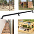 2 Playground Safety Handles, Glow-in-The-Dark Non-Slip Handle for Swing Set Ladder, Large, Black
