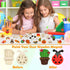 Worgree 48 Pcs DIY Wooden Magnets | Painting Kit for Kids Ages 4-12 | Glow in The Dark Party Favors and Gifts