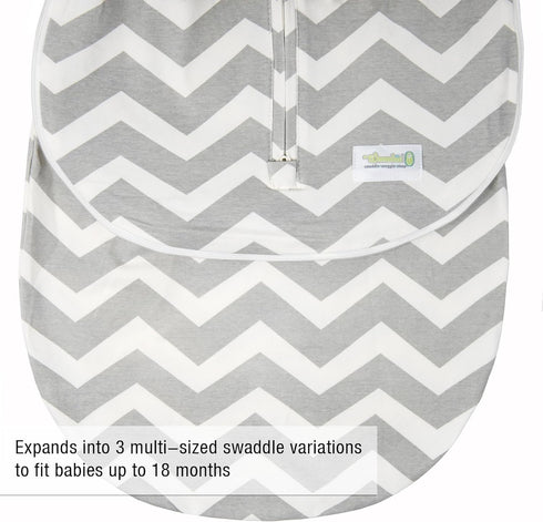 Woombie 0-9 18 Grow with Me Baby Swaddle, Convertible Swaddle Fits Babies Months, Expands to Wearable Blanket