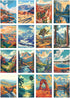 Set 16 100 Set RoseArt - National Parks Jigsaw Puzzle Box - Mini Puzzles, Pieces Each - Colorful Puzzle Gift for Adults