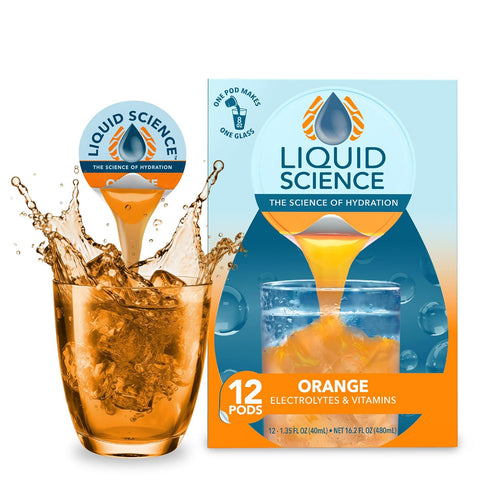 Liquid Science Orange by Java House - Single Serve Hydration Pods -