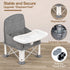 Baby Travel Booster Seat with Double Tray, BabyBond Upgraded Toddler Portable Baby Chair, Booster Seat for Dining