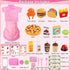Playsets Set 60 Playset Playset Playset 3+ Restaurant for Kids - Waitress Role Play Costume for Girls, Pieces Food