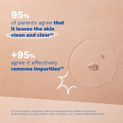 Mustela Baby Cleansing Water, No-Rinse Micellar Water with Natural Avocado & Aloe Vera for Baby's Face, Body & Diaper
