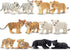 Toymany 12 Safari Animal Figurines Set, High Emulational Plastic Zoo Animals, Cake Toppers for Kids Toddlers