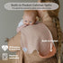2-in-1 3-Layer, 26x12, (Pack 2, Burp Cloth to Bib, Water-Resistant XL Cotton Muslin Soft & Absorbent of Clay