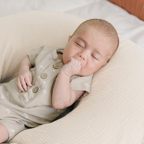 100% Konssy Muslin Nursing Pillow Covers, Cotton Soft & Adorable Covers for Breastfeeding Pillows, Slipcovers
