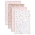 Delta Children 100% Cotton Flannel Baby Receiving Blankets for Girls and Boys