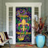Blulu Mardi Gras Door Cover, New Orleans Carnival Decorative Hanging Welcome Banner Flag for Party