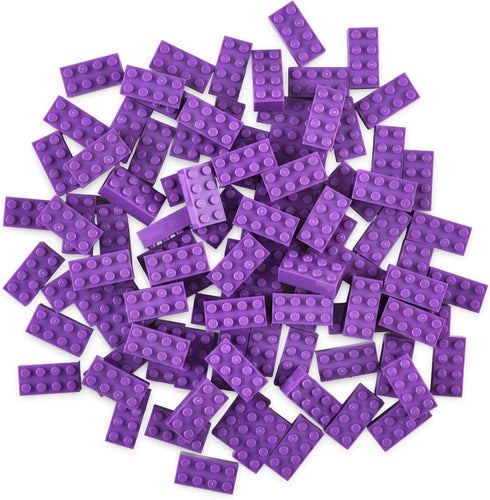 Strictly Briks Classic Bricks Starter Kit - Purple, 96 Pieces, 2x4 Studs, Building Creative Play Set for Ages 3 and Up