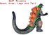 TwCare Burning Godzilla 1995, King of The Monsters Movable Joints Action Figures, Birthday Gift for Kids