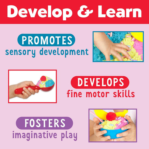 Creativity for Kids Sensory Bin: Ice Cream Shop Playset - Toddler Learning Toys for Ages 3-4