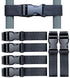 Childproof Refrigerator Cabinet Locks for Double Door Fridge, Kitchen Storage Doors (Black, 14")