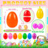 OCTERIC 180Pcs 2.3" Easter Eggs, Fillable Bright Colors Plastic Easter Eggs Empty for Easter Hunt, Easter Basket